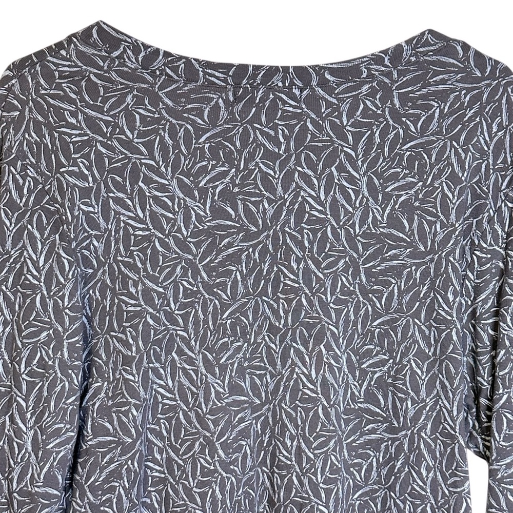 Fresh Produce Blue Gray Relaxed Top Abstract Beachy Cruise Travel‎ XL #21354 - Picture 7 of 11